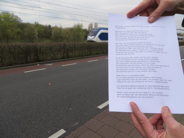 Bewoners Spoorlaan doen oproep!