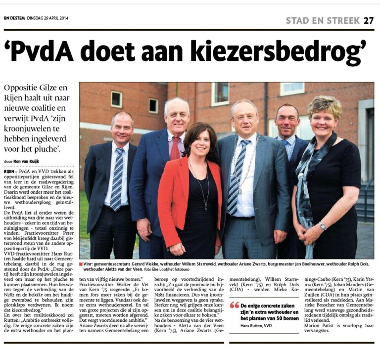 Ariane schittert in eerste raadsvergadering