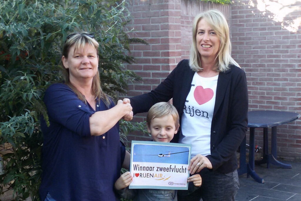 Winnaar Ingrid Sluijk gaat de zweefvlucht maken!