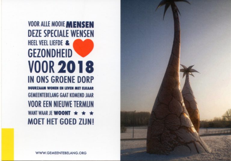 De beste wensen voor 2018!