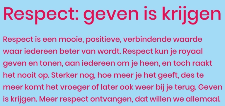 Respectloos populisme …