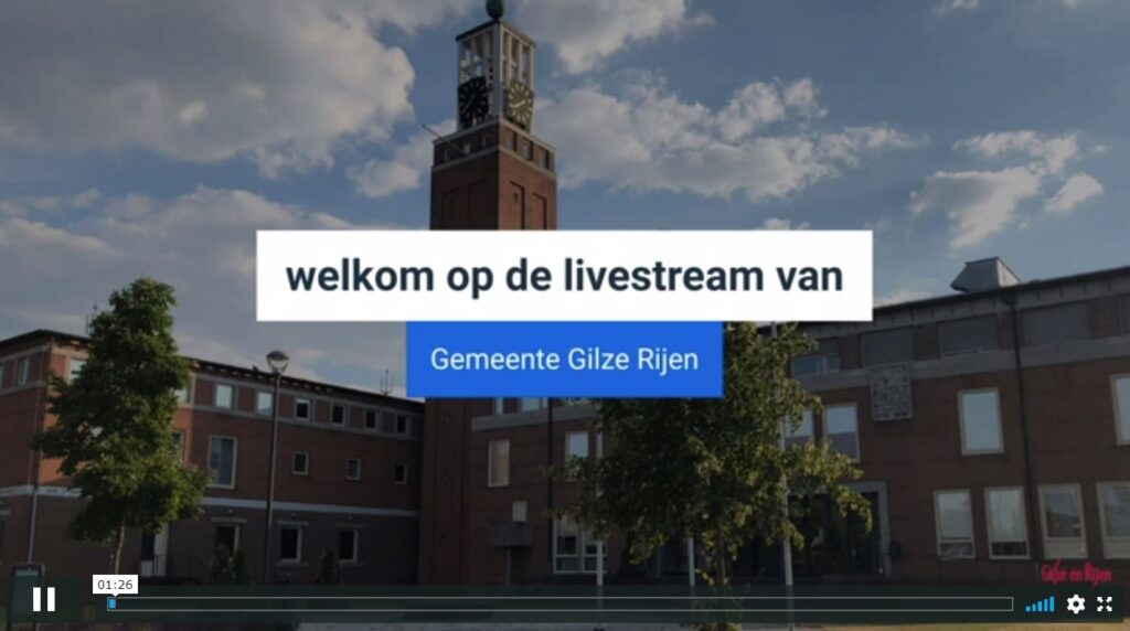 Gemeenteraad live op internet