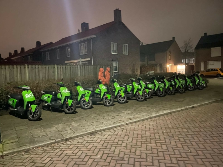 Deelscooters alweer verdwenen uit onze gemeente